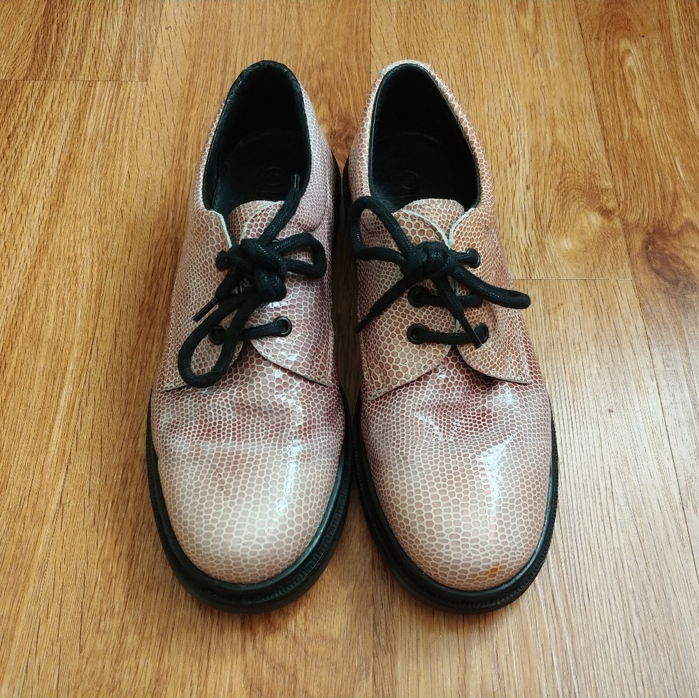 Topshop snakeskin leather oxfords